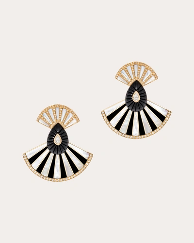 L'atelier Nawbar Women's Bond Statement Drop Earrings In White/black