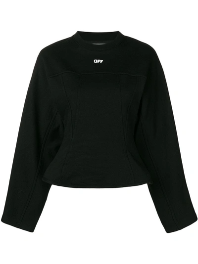 Off-white Black Silhouette Crewneck Sweatshirt