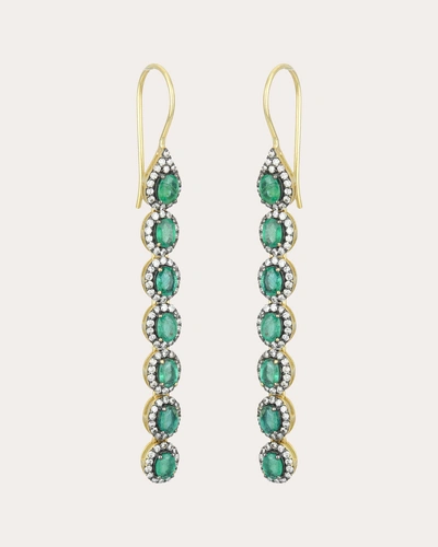 Amrapali Women's Emerald & 18k Gold Mini Rajasthan Drop Earrings In Green