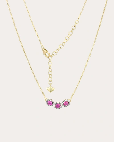 Amrapali Women's Ruby & 18k Gold Mini Rajasthan Pendant Necklace In Pink