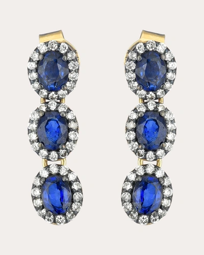 Amrapali Women's Sapphire & 18k Gold Mini Rajasthan Drop Earrings In Blue