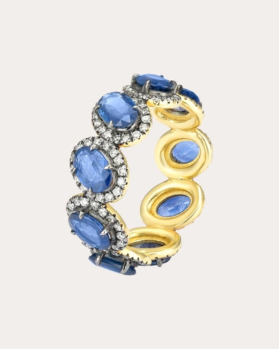 Amrapali Women's Sapphire & 18k Gold Mini Rajasthan Ring In Blue