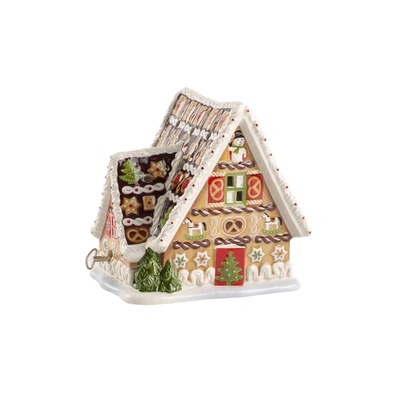 Villeroy & Boch Christmas Toys Musical Gingerbread House (let It Snow) In Multi