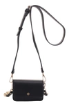 Mali + Lili Tanya Vegan Leather Crossbody Bag In Black