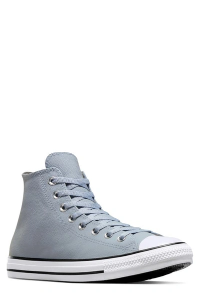 Converse Gender Inclusive Chuck Taylor® All Star® Leather High Top Sneaker In Heirloom Silver/ Origin Story