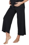 Cache Coeur Origin Wide Leg Maternity Pants In Black