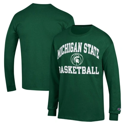 Champion Green Michigan State Spartans Basketball Icon Long Sleeve T-shirt