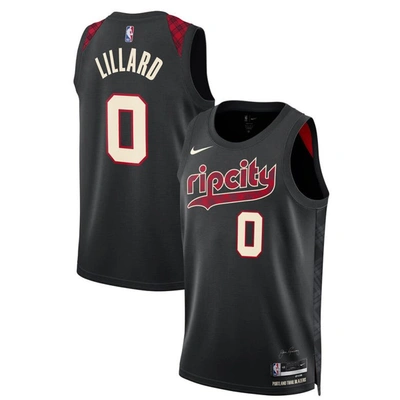 Nike Unisex  Damian Lillard Black Portland Trail Blazers 2023/24 Swingman Jersey