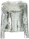 Racil Ladies Moonstone Sequin Silver Judy Sequinned Top