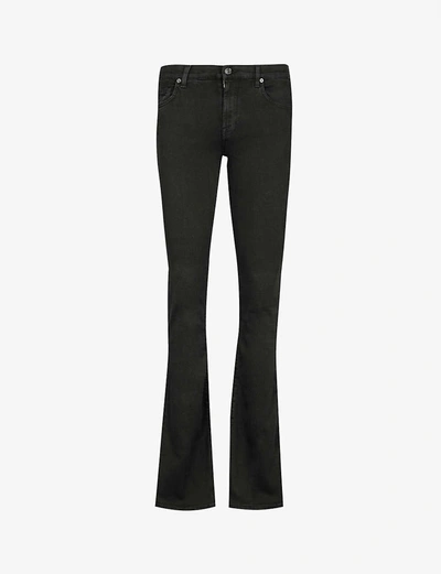 7 For All Mankind Jeans Mid Rise Roxanne Neri In Bair Black