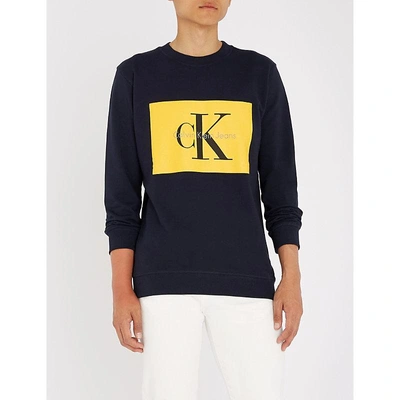 Calvin Klein Jeans Est.1978 Hotoro Cotton-jersey Sweatshirt In Night Sky