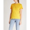 Helmut Lang Taxi Cotton-jersey T-shirt In Yellow
