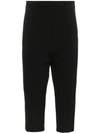 Rick Owens Tux Cropped Trousers In Black