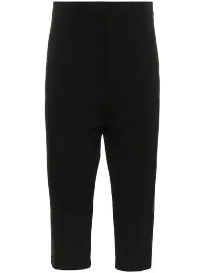 Rick Owens Tux Cropped Trousers In Black