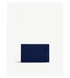 Loewe Textured Leather Business Card Holder In Navy Blue