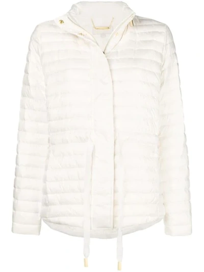 Michael Michael Kors Zipped Padded Jacket In White