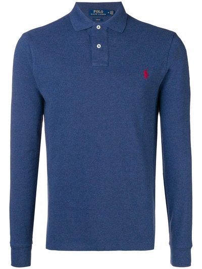 Polo Ralph Lauren Longsleeved Polo Shirt - Blue
