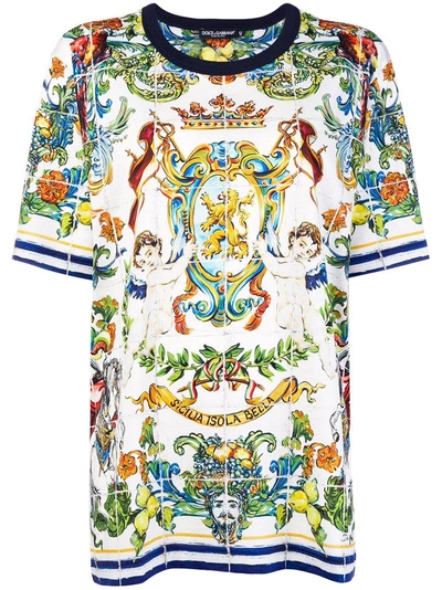 DOLCE&GABBANA SANTA SICILIAプリントTシャツ 8487220?w=400