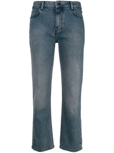 Victoria Beckham Cropped Jeans - Blue