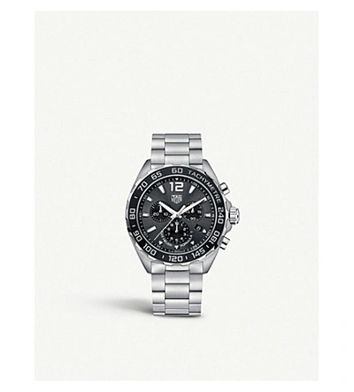 Tag Heuer Caz1011.ba0842 Formula 1 Stainless Steel Chronograph Watch In Silver/black