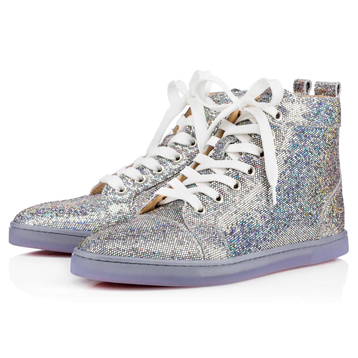 Christian Louboutin Bip Bip Woman Glitter Disco Ball Multicolor Glitter  Canvas - Women Shoes - | ModeSens