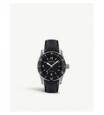 Bremont S300bk Supermarine Automatic Stainless Steel Watch In Silver/black