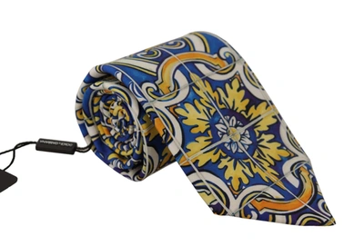 Dolce & Gabbana Multicolor Majolica Silk Men's Tie