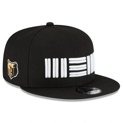 New Era Men's  Black Memphis Grizzlies 2023/24 City Edition 9fifty Snapback Adjustable Hat