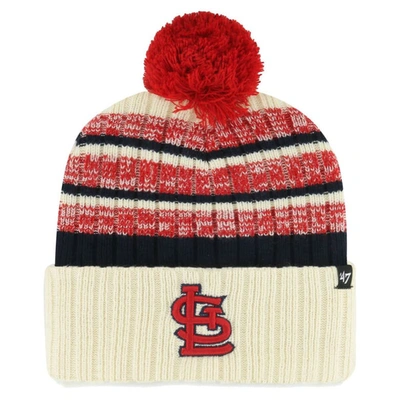 47 ' Natural St. Louis Cardinals Tavern Cuffed Knit Hat With Pom
