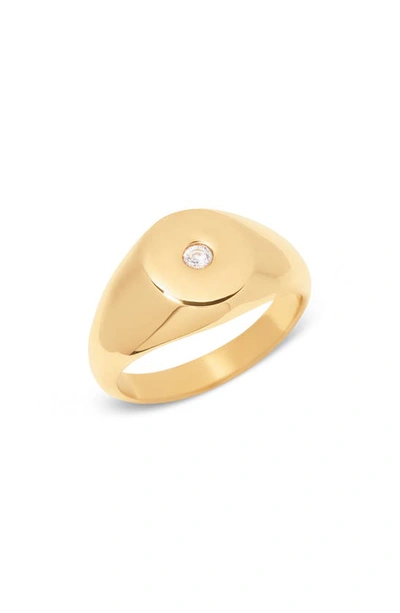 Brook & York Cecilia Signet Ring In Gold