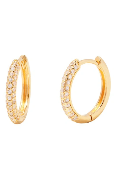 Brook & York Women's Cecile 14k-yellow-gold Vermeil & Cubic Zirconia Hoop Earrings In Yellow Gold