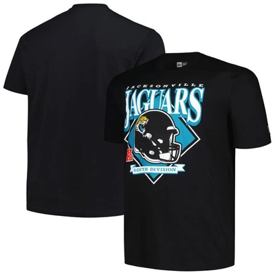 New Era Black Jacksonville Jaguars Big & Tall Helmet T-shirt