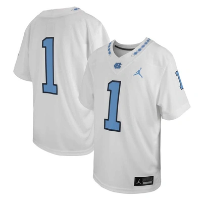Jordan Brand Kids' Youth  #1 White North Carolina Tar Heels Untouchable Replica Game Jersey