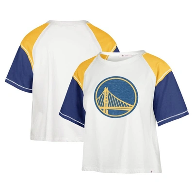 47 ' Cream Golden State Warriors Premier Raglan Cropped T-shirt