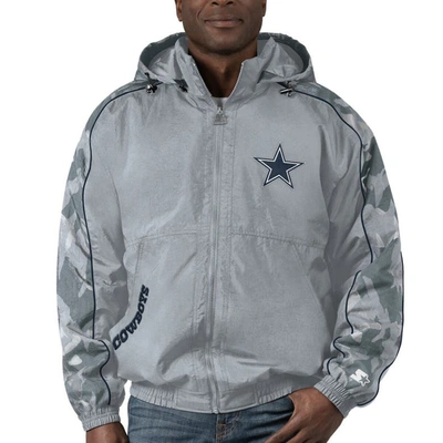 Starter Silver Dallas Cowboys Throwback Thursday Night Lights Hoodie Full-zip Jacket