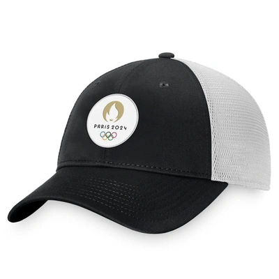 Fanatics Branded Black Paris 2024 Summer Olympics Trucker Adjustable Hat