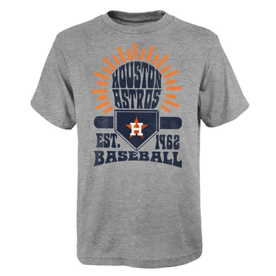 Outerstuff Kids' Youth Grey Houston Astros Sun Burst T-shirt