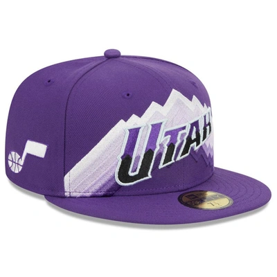 New Era Men's  Purple Utah Jazz 2023/24 City Edition 59fifty Fitted Hat