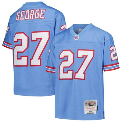 Mitchell & Ness Kids' Youth  Eddie George Light Blue Houston Oilers Gridiron Classics 1997 Retired Player L