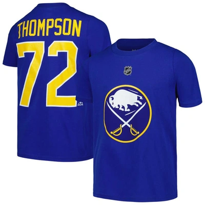 Outerstuff Kids' Big Boys Tage Thompson Royal Buffalo Sabres Player Name And Number T-shirt