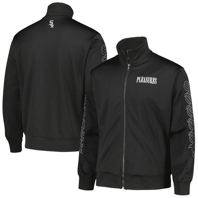 Pleasures Black Chicago White Sox Pitcher Full-zip Track Jacket
