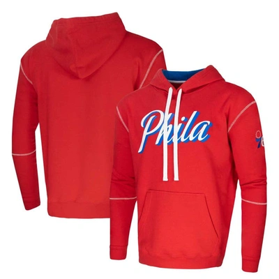 Stadium Essentials Unisex Red Philadelphia 76ers Monument Pullover Hoodie