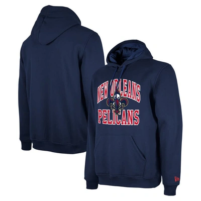 New Era Men's And Women's  Navy New Orleans Pelicans 2023/24 Season Tip-off Edition Pullover Hoodie