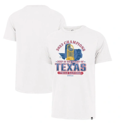 47 ' White Texas Rangers 2023 World Series Champions Local Playoff Franklin T-shirt