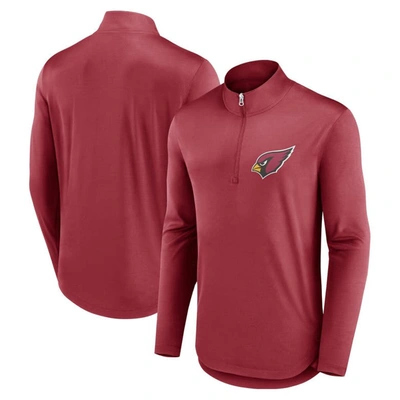 Fanatics Branded Cardinal Arizona Cardinals Quarterback Quarter-zip Top