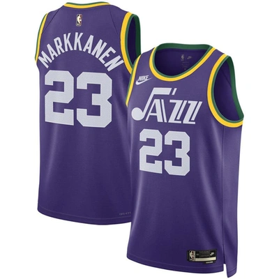 Nike Unisex  Lauri Markkanen Purple Utah Jazz 2023/24 Swingman Replica Jersey