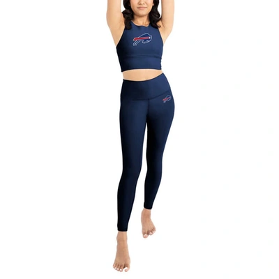 Kadi Brand Women's Navy Buffalo Bills Leggings And Midi Bra Set