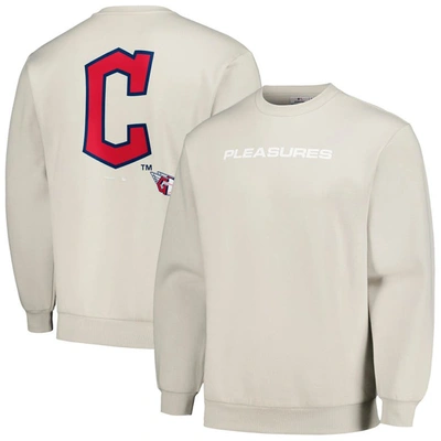 Pleasures Grey Cleveland Guardians Ballpark Pullover Sweatshirt