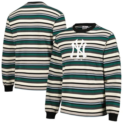 Pleasures Cream/green New York Yankees Ballpark Long Sleeve T-shirt