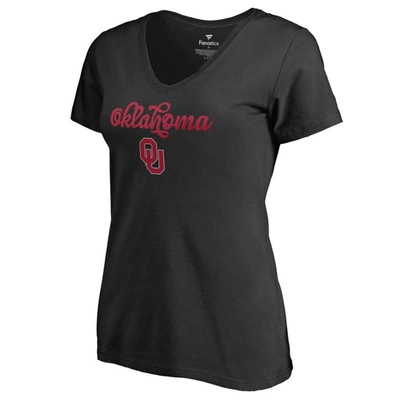 Fanatics Branded Black Oklahoma Sooners Freehand T-shirt